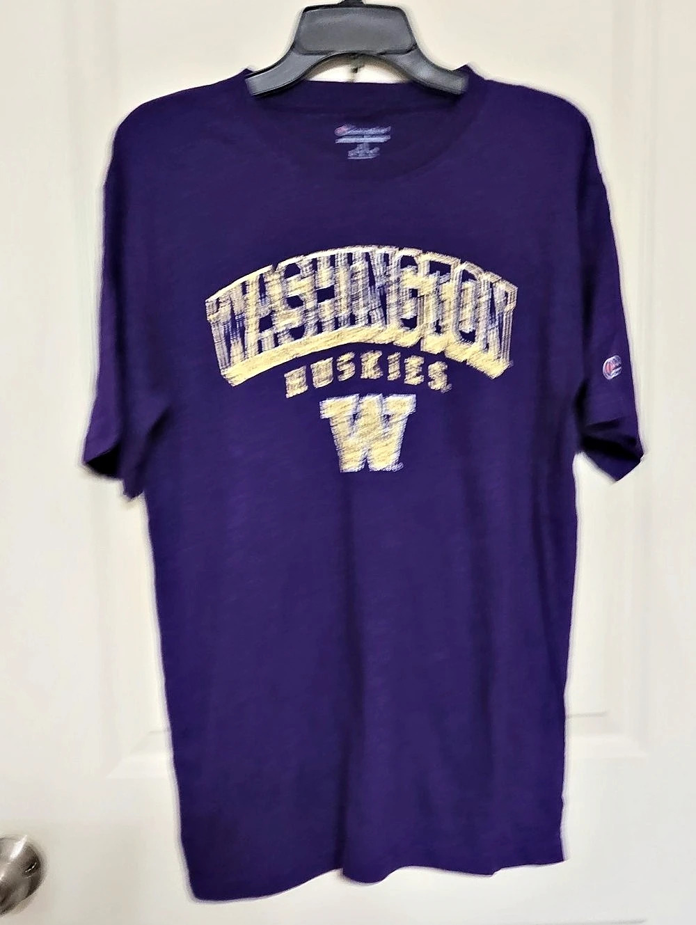 Champion University of Washington Huskies Logo T-Shirt Men's Purple Size Medium